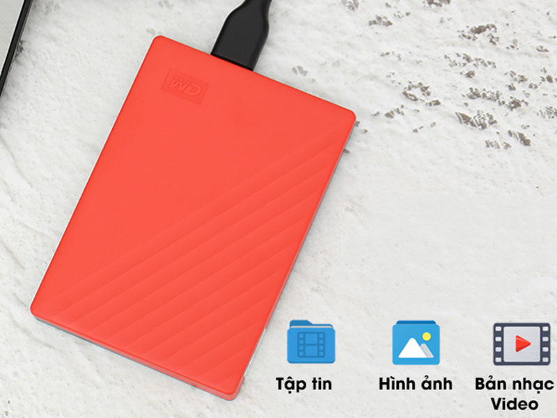 Ổ cứng HDD 1TB WD My Passport G0010BRD Đỏ